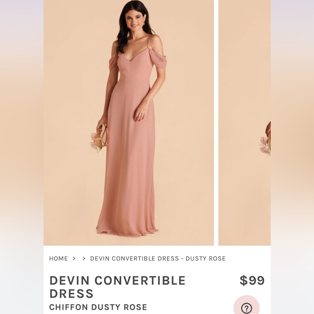 Birdy grey dusty rose bridesmaid dress